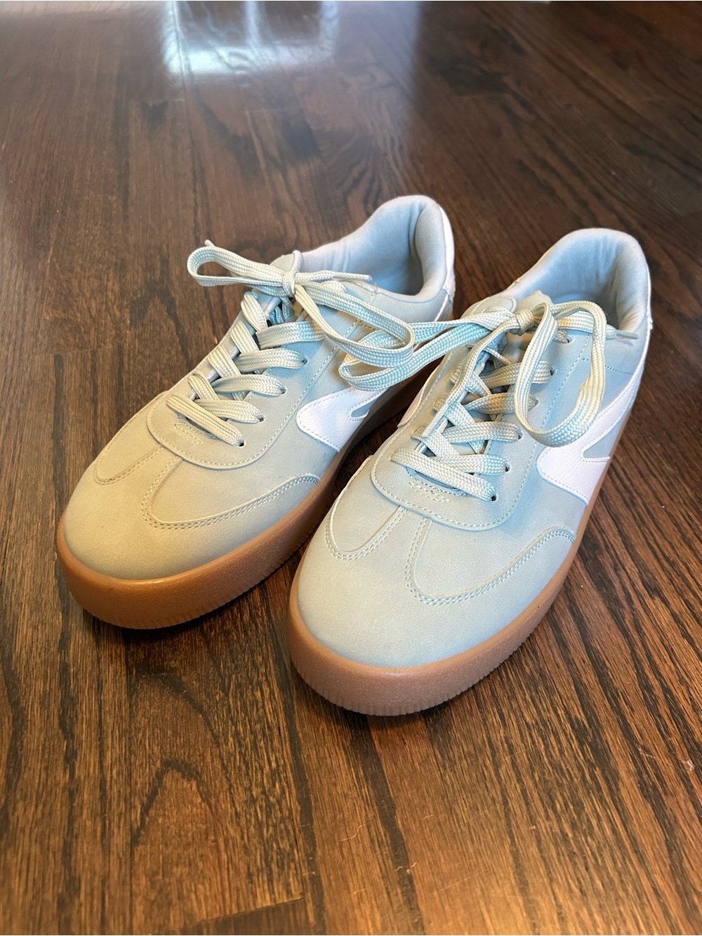 Dolce Vita Mint Green Sneakers with Gum Sole